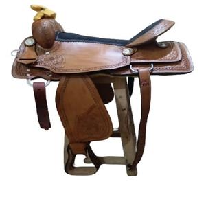 2024 meilleure vente selle de dressage en cuir américain en cuir véritable selle de cheval anglais occidental pour l'équitation - Product Image 1