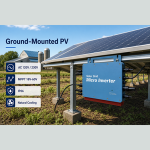 Micro-onduleur solaire 1000W MPPT <span class=keywords><strong>WiFi</strong></span> pour système solaire de balcon - Product Image 1