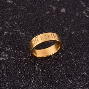 Color dorado hasta la muerte delicado anillo de banda de plata Venta caliente tendencia apilamiento aniversario regalo banda anillo promesa banda anillo - Product Image 3