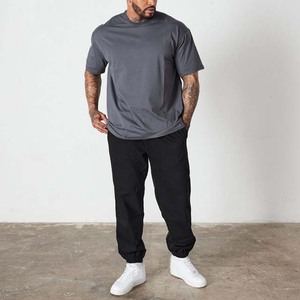 Vêtements de plein air avec logo personnalisé Vêtements de sport très vendus T-shirt de sport oversize de couleur unie pour hommes en coton ample à manches courtes - Product Image 6