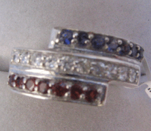 Anillo de Piedras Preciosas Naturales para Mujer Shah Gems, Plata de Ley 925, Corte Romántico en Forma de Pera, Piedra Natural y Perla para Uso Diario - Product Image 1