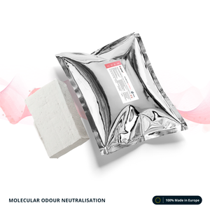 Neutralizzatore di Odori Passivo Polymer Plus Formula Rossa: per Cucina, Rifiuti, Cibi Fritti e Odori Organici - 50x40g Compresse Solide - Product Image 1