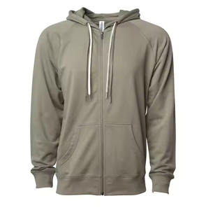 Sudadera Hombre Chaqueta con cremallera Bolsillo Diseño sólido Liso Teñido Capucha Mezcla Fleece Peso medio Cremallera completa Transpirable Sudadera con capucha de invierno - Product Image 3