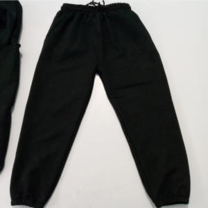 Pantalon de jogging d'hiver pour homme, couleur unie, 100% coton respirant, avec taille élastique et cordon de serrage réglable - Product Image 1