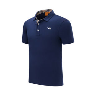 เสื้อโปโลผ้าฝ้ายสำหรับผู้ชายเสื้อโปโลผ้าคอตตอนสำหรับผู้ชายพิมพ์โลโก้ได้ตามต้องการ - Product Image 1