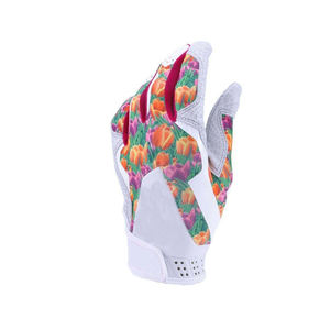 Gants de frappe de baseball pour gaucher, sur mesure, en cuir de haute qualité, avec sangle de poignet réglable, doigts entiers - Product Image 4