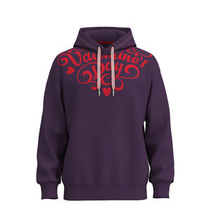 OEM hombres para pulóver con capucha poliéster/algodón personalizado liso teñido Impresión digital sólido polar diseño del Día de San Valentín - Product Image 1