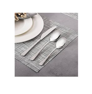 Cuillère à dessert personnalisée en acier inoxydable Vaisselle et fêtes de mariage Cuillère Ensemble de 3 pièces Vaisselle - Product Image 6