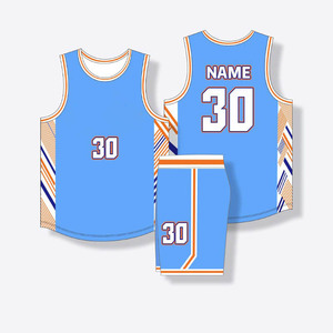 Conjunto de Uniforme de Baloncesto, Jersey y Pantalones Cortos de Alto Rendimiento, Transpirables, de Secado Rápido, Ropa Deportiva para Hombres, Jóvenes, Equipos, Práctica y Juego - Product Image 1