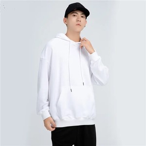 เสื้อมีฮู้ดไหล่ปล่อย GSM เสื้อมีฮู้ดผ้าฟลีซผ้าฝ้ายแบบสวมหัวขนาดพอดีตัวปกติดีไซน์ใหม่ - Product Image 3