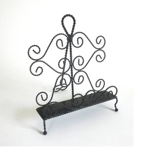 Soporte para libros de Metal de hierro forjado de diseño increíble, estantes de Color negro para el hogar, oficina, sala de estar, decoración, soporte para libros - Product Image 4