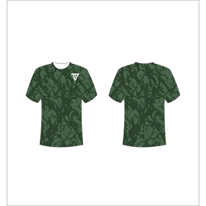 เสื้อยืดคอกลมแขนสั้นผู้ชาย ลายจุดสีส้มน้ำเงิน สไตล์ลำลอง ทรงปกติ Trackstar OEM แบรนด์ส่วนตัว TSI-G05-P0708 - Product Image 3