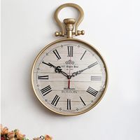 Jam meja dekoratif bergaya Vintage, bahan Aluminium gerakan Quartz pola abstrak untuk dekorasi rumah