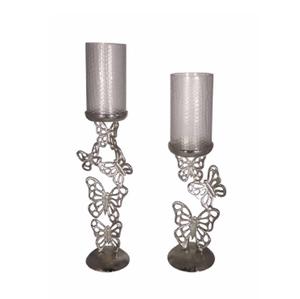 เชิงเทียนโลหะฐานไม้สำหรับตกแต่งบ้านและวางกลางเทียนออกแบบมาแรงในโอกาสพิเศษแสงเทียน - Product Image 3