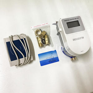 Slimme digitale display IC-kaart klasse B DN15 DN25 DN50 messing vooruitbetaalde gekoelde watermeters met software - Product Image 3