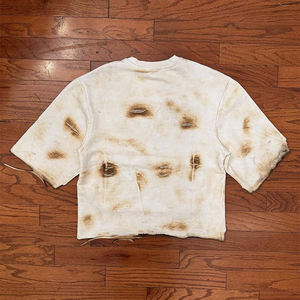 Kivotech fabricante lavado ácido logotipo personalizado DTG gráfico camiseta Vintage camisetas algodón peso pesado Unisex camiseta de gran tamaño - Product Image 1