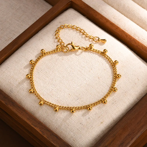 Bijoux en gros Parure de bijoux élégants en acier inoxydable 201 de couleur unie, plaqués or 18 carats - Product Image 4