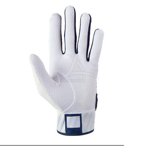 Latest Design 2025 Leather Baseball Batting Gloves High Quality Lightweight Customizable Low MOQ - Product Image 4