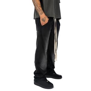 Wholesale MAGNUS WEARS MW-AW-434 100% Cotton Fleece Acid-Washed Anti-Wrinkle Breathable Sweatpants Casual Elastic Waist <b>Trousers</b> - Product Image 6