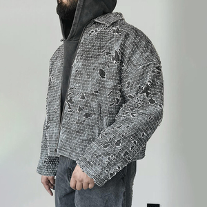 Modern Men <b>Denim</b> <b>Jacket</b> <b>Lightweight</b> Casual Outerwear, Trendy Fashion Clothing, Versatile Stylish Coat for Daily Wear - Product Image 6