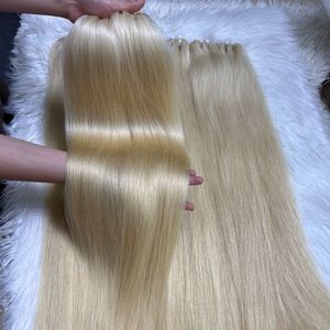 Alta calidad 100% cabello virgen Natural recto Rubio gran Stock vietnamita cabello crudo pelucas de cabello humano - Product Image 4