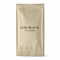 Pochette à soufflets latéraux en feuille d'or, sachet cosmétique, sac d'emballage 15g, pochette en aluminium et nylon pour crème, impression par gravure, OEM ODM