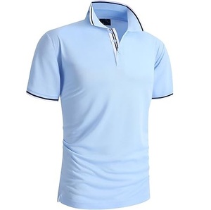 เสื้อยืดโปโลกีฬากอล์ฟของผู้ชายเสื้อโปโลแขนสั้นระบายอากาศได้ดีเข้ารูปผ้าฝ้าย100% ฤดูร้อน - Product Image 6