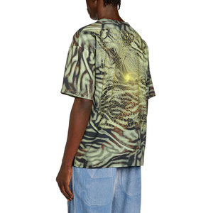 Camiseta de camuflaje de manga corta para hombre, Camiseta con estampado de camuflaje urbano de aspecto informal para hombre, ropa de calle Vibes - Product Image 3