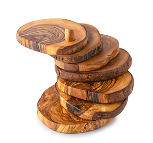 SIGH-posavasos de madera de alta calidad, posavasos de diseño fino y pulido, diseño clásico decorativo - Product Image 4