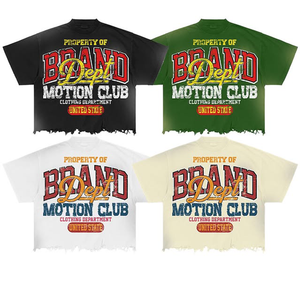 Venta al por mayor de alta calidad de encargo de los hombres de gran tamaño Streetwear gráfico de algodón camiseta sublimación espacios en blanco camiseta fabricante de ropa - Product Image 5