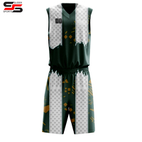 Oferta: Conjunto de Uniforme de Baloncesto Personalizable, Económico, Transpirable, 100% Poliéster, Unisex, al Mejor Precio, Nuevo Diseño