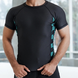 เสื้อรัดรูปสำหรับผู้ชายเสื้อออกกำลังกายแห้งเร็วสำหรับใส่ไปยิมฝึกซ้อม - Product Image 1