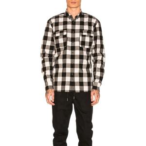 Camisas de franela para hombre de talla alta con etiqueta de diseño personalizado de franela de nueva cultura - Product Image 1