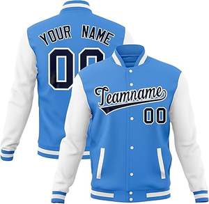 Construye tu marca con nuestras chaquetas universitarias Selección de tela de colocación de parches personalizados y opciones de precio al por mayor a granel - Product Image 2