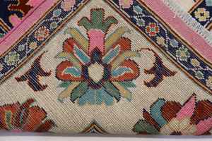 พรมโอชาค ลักชัวรี่ ขนาด 8x10 ฟุต สีเหลืองน้ำเงินโบราณ ชุดพรมขนสัตว์คุณภาพพรีเมียม ดีไซน์หรูหราแบบฮาริซ อิมพีเรียล สำหรับปูพื้น - Product Image 6