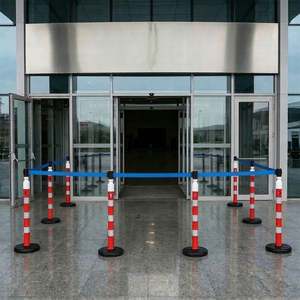 Bollard with Warning Strip Mechanism for Delineators Cones <b>Posts</b> - Product Image 2