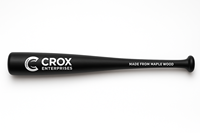 Bâton de baseball en bois d'érable Crox Enterprises de 36 pouces, 1 pièce, léger et durable, barillet de 2,5 pouces |   Noir |   Raquette de jeu professionnelle