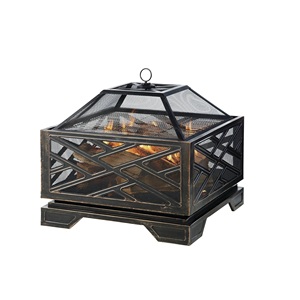 Sturdy Metal <b>Fire</b> <b>Pit</b> with <b>Large</b> Bowl Easy-to-Assemble Outdoor Campfire for Warm Evenings <b>Fire</b> <b>Pits</b> for Sale - Product Image 1