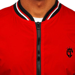 Wholesale Customizable Men's <b>Slim</b> <b>Fit</b> Solid Color Winter Stand Collar Windproof Waterproof Bomber <b>Jacket</b> - Product Image 6