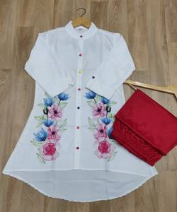 DERNIER TOP IMPRIMÉ NUMÉRIQUE EN POLY RAYON AVEC PALAZZO CASUAL WEAR PRIX DE GROS VÊTEMENT ETHNIQUE - Product Image 2