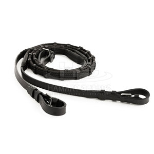 2023 personnalisé équestre Western équitation rênes anatomique doux rembourré réglable Contact boucle Web rêne cuir cheval Contact boucle Web - Product Image 5