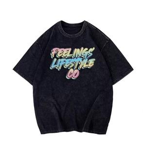 Camiseta de Hombre de Algodón 100% Tejido, Directo de Fábrica, con Impresión Digital y Parches Bordados - Product Image 6