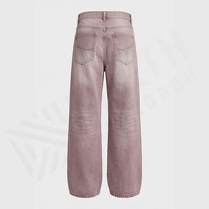 Best Quality <b>Men's</b> Denim <b>Jeans</b> Casual Loose Fit Mid <b>Waist</b> Straight Pants Winter Autumn Quick Dry Premium Trousers - Product Image 2