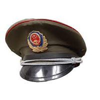 Casquette d'uniforme nationale chinoise personnalisable pour femme, marron, en coton et polyester, avec visière, sangle réglable, logo brodé à la main, haute qualité