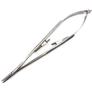 Porte-aiguille en acier Castroviejo le plus vendu, 18 cm, forceps chirurgical droit, instrument de suture certifié CE - Product Image 4