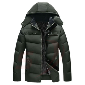 Grande demande Veste matelassée à capuche pour homme avec col montant Veste d'hiver à bulles en tissu épais - Product Image 2