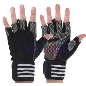 Guantes de Gimnasio de Cuero y Goma para Levantamiento de Pesas, Ejercicio, Fitness, Protección para Dominadas, Guantes para Colgar, Ejercicio Mejorado - Product Image 2