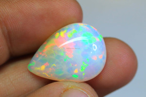 Impresionante PIEDRA DE cabujón de ópalo etíopa-Welo brillante Arco Iris llamativo ópalo pera gemas sueltas piedras preciosas de ópalo etíope - Product Image 4
