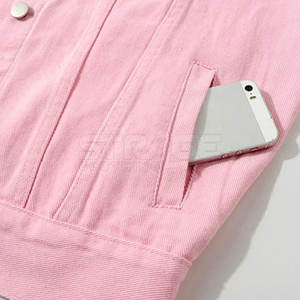 Veste en jean pour femme en tricot d'hiver - Lignes nettes, mouvement facile, respirante, écologique, 100% coton, artisanat raffiné, qualité durable - Product Image 5