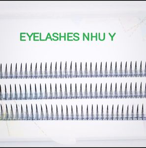 Venta caliente A-Shape Spike Fairy Extensiones de pestañas prefabricadas Aspecto tenue único Modelo fácil Paquete de caja de longitud mixta Belleza Premium - Product Image 3